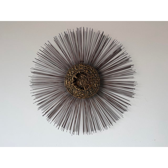 1970s Curtis Jere Style Brutalist Starburst Wall Sculpture For Sale - Image 12 of 12