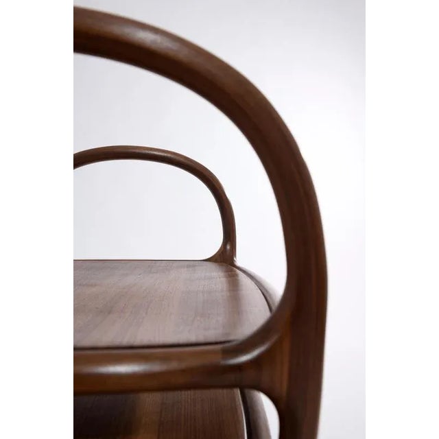 Contemporary Walnut Aida Sculptural Table by Atelier Blouberg For Sale - Image 3 of 6