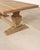 Tan Country Italian Provincial Stripped Oak Trestle Dining Table 7 Ft For Sale - Image 8 of 18