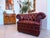 Oxblood Red Chesterfield Club Lounge Chair For Sale - Image 12 of 12