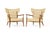 1960s Mid Century Wingback Lounge Chairs Attributed to Paul McCobb for Directional — Walnut Frames — Reupholstery Included For Sale - Image 4 of 16