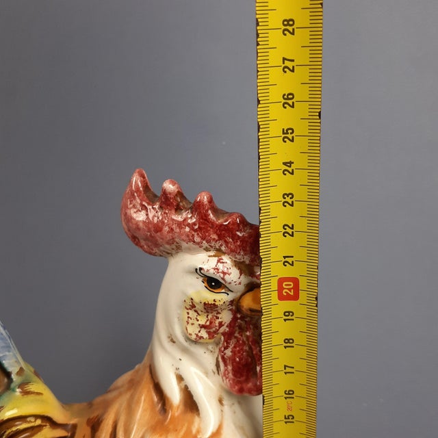 Multicolored Ceramic Rooster, Italy, 1970s For Sale - Image 17 of 18