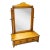 Vintage Maple Tabletop Vanity Mirror With Two Drawers For Sale