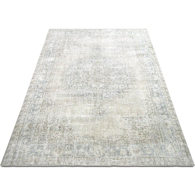 1960s Turkish Oushak Rug For Sale In Los Angeles - Image 6 of 6