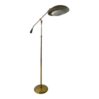 Brass Floor Lamp by Gerald Thurston for Lightolier For Sale