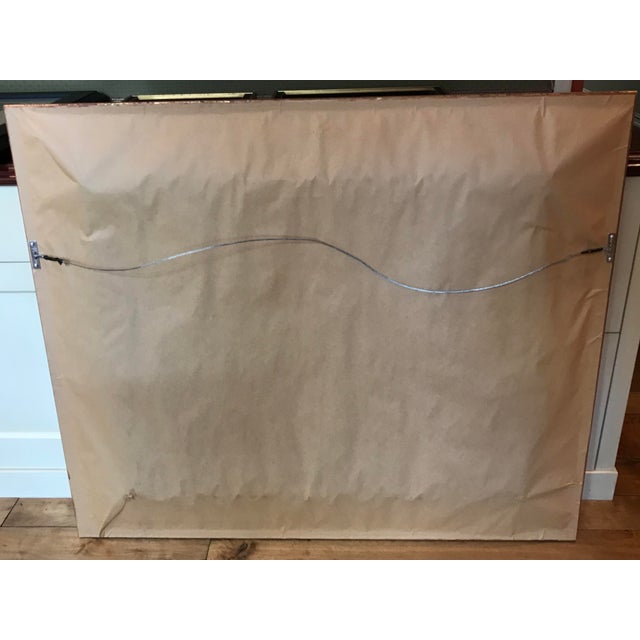 Wood Prema Pathare Oil Painting on Canvas “Banaras Ghat”, 1971 For Sale - Image 7 of 10