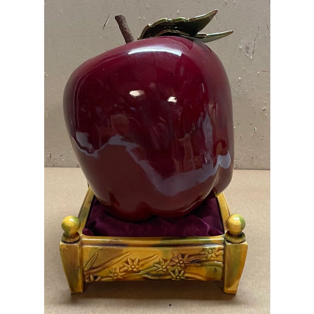 Contemporary Kent Conklin 'Apple on a Throne' Contemporary Pop Art Ceramic Sculpture For Sale - Image 3 of 10