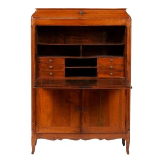 18th Century French Louis XVI Walnut Secrétaire à Abattant - Provenance Adolphus Busch and Brookings Heirs For Sale