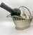 Mid-Century French Silver Wire Wine Basket For Sale In New York - Image 6 of 8