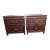 George Zee Asian American Rosewood Chippendale Side Tables, Circa 1960s - a Pair For Sale