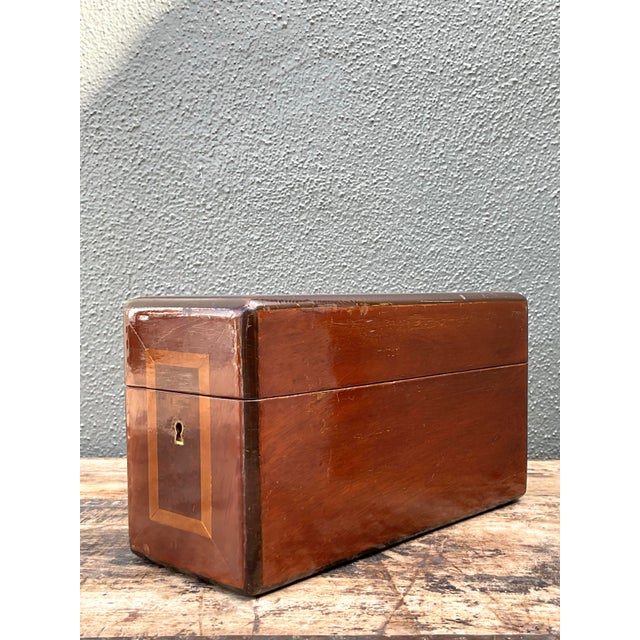 Vintage Inlay Wood Box For Sale - Image 10 of 12