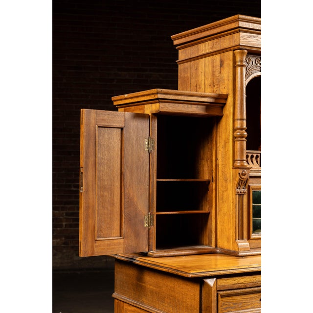 Brown Late 19th Century German Gothic Revival Parlor Cabinet For Sale - Image 8 of 18
