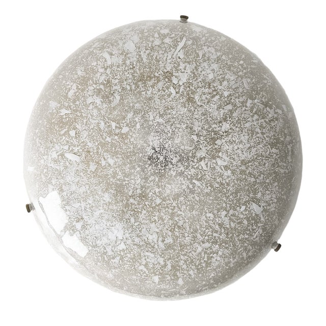 Large Murano Speckled Glass Ceiling Lamp by Egon Hillebrand for Hillebrand Leuchten, Germany, 1970s For Sale