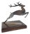 Deer Shape Ornament with Wooden Base, 1950s For Sale