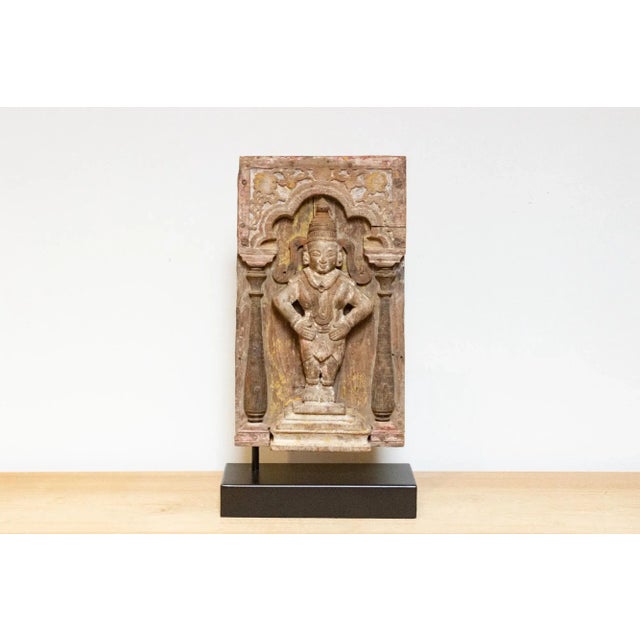 Indian 18th Century Carved Vishnu Temple Carving For Sale - Image 3 of 8