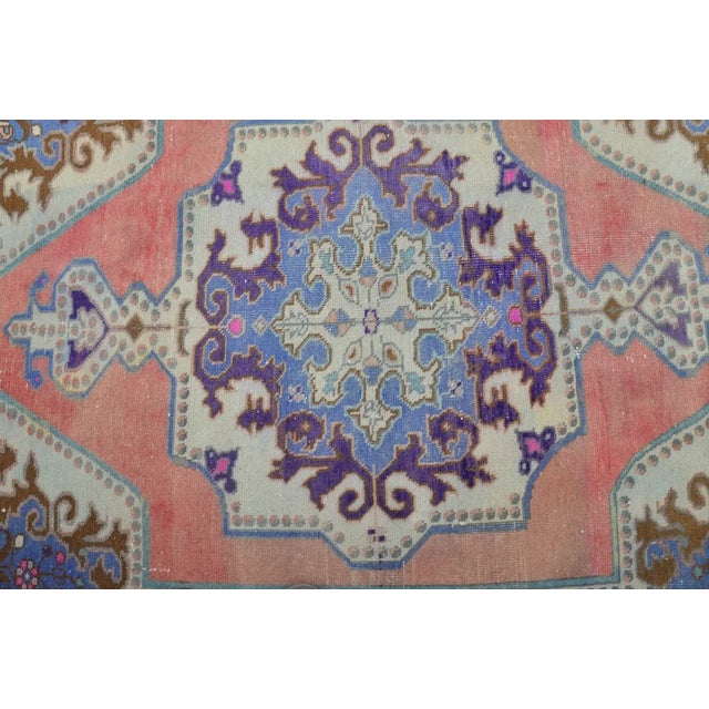 Decorative Vintage Kurdish Carpet For Sale - Image 4 of 10
