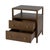 2020s Mendel 21.25 in. W Rectangular Wood 2 Drawer Narrow Nightstand with Open Shelf, Walnut For Sale - Image 5 of 11