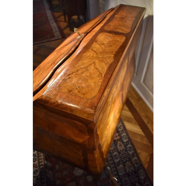 French Louis XV Burlwood 18th Century Secretaire For Sale - Image 4 of 5