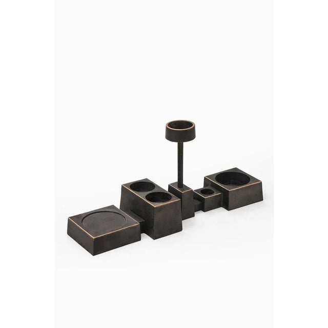 Candle Collage Candlestick in Bronze attributed to Folkform, 2010 For Sale - Image 4 of 7