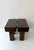 Mid-Century Modern Pair of stools or side end low coffee bedside tables or nightstands in massive wood. Italian design...