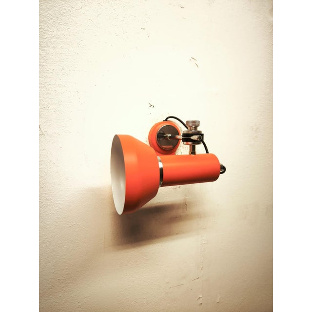 Metal Adjustable Spotlight with Push Button Switch, 1970s For Sale - Image 7 of 14