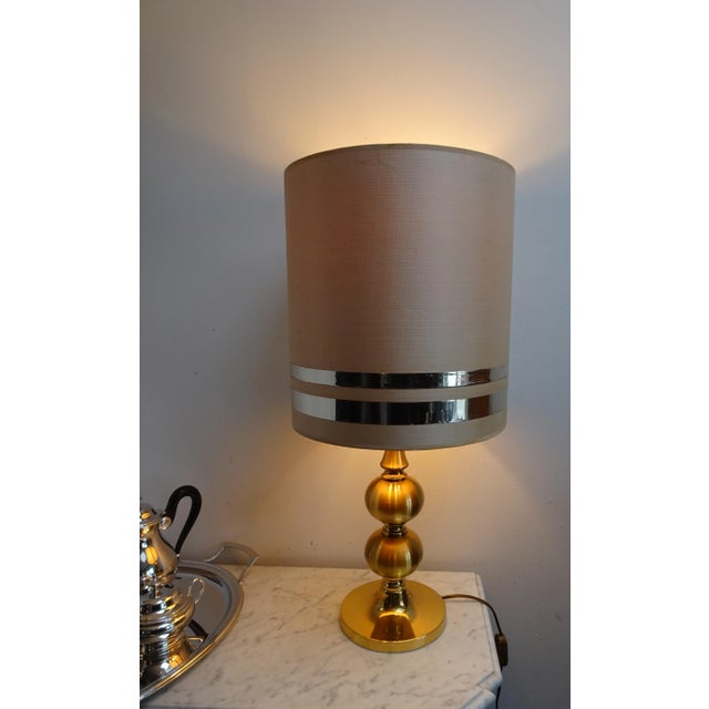 Gilded Ball Table Lamp by Boulanger from Boulanger, 1970s For Sale - Image 15 of 18