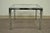 Late 20th Century Mid Century Modern Chrome X-Frame Square Glass Top Hollywood Regency Side Table For Sale - Image 9 of 9