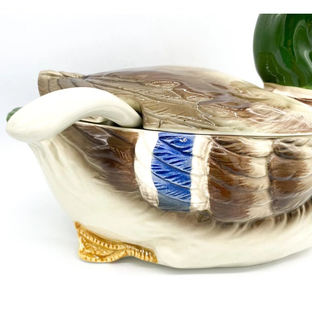 20th Century Duck Soup Tureen With Ladle 3 Piece Set Chairish