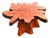 Beautiful Vintage Cypress Live Edge Tree Stump Center Coffee Table For Sale