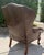 Brown Vintage Ethan Allen Leather Wingback Armchair With Carved Claw Feet For Sale - Image 8 of 12