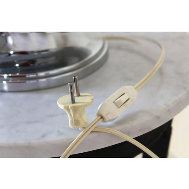 Metal Chromed Iron Table Lamp, 1950s For Sale - Image 7 of 11