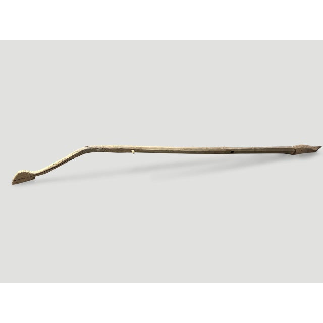 Andrianna Shamaris Midcentury Hand Carved Wood Oar For Sale - Image 12 of 18