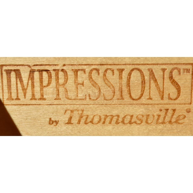 Vtg. Pair of Thomasville Marble Top Italian Provincial Oversized Nightstands For Sale - Image 13 of 13