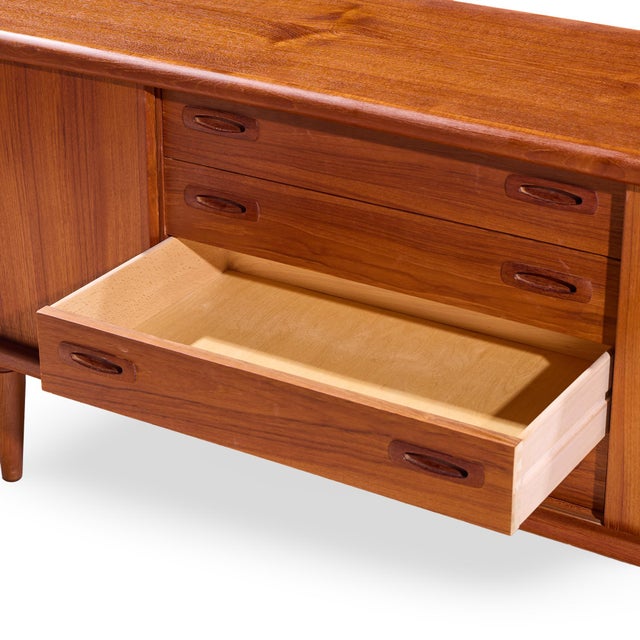 Hp Hansen Mid Century Danish Teak Credenza For Sale - Image 11 of 13