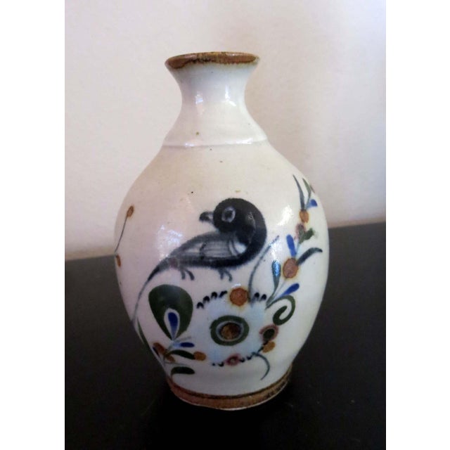 1970s Tonala Handpainted Vintage Bud Vase For Sale - Image 5 of 7