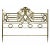 Mid 20th Century Vintage Brass Italian Queen Headboard For Sale In Chicago - Image 6 of 6