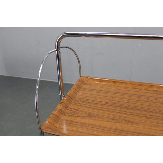 Mid-Century Folding Serving Cart, Italy, 1970s For Sale - Image 11 of 14