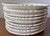 Cream Vintage Creamware Italian Asparagus Plates-Ed Langbien-Set 9 For Sale - Image 8 of 9