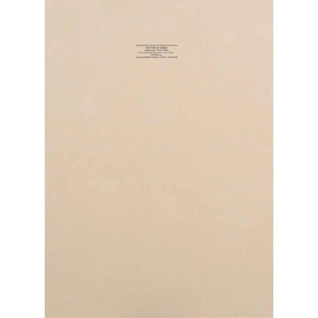 'Woman in Green' by Victor Di Gesu, Louvre, Académie Chaumière, Paris, Los Angeles County Museum of Art For Sale - Image 10 of 11