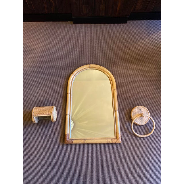 Bamboo Bathroom Set, 1970, Set of 3 For Sale - Image 14 of 14