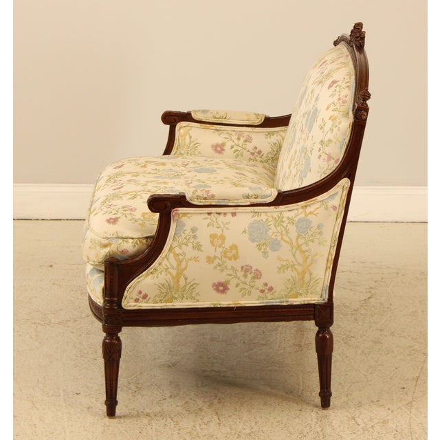 Meyer Gunther French Louis XVI Upholstered Loveseat For Sale - Image 12 of 18