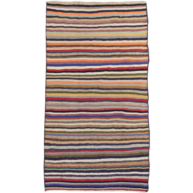 Textile Mid-20st Century Vintage Kilim Rug For Sale - Image 7 of 7