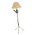 Mid Century Modern Torchiere Floor Lamp with Original Shade For Sale