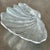 Contemporary Vintage Coastal Cast Pewter Clam Shell Bowl For Sale - Image 3 of 12