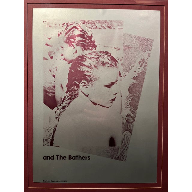 RARE Vintage 1979 STEFANO CASTRONOVO Exhibition Poster "And The Bathers" Aprox. dimensions: 23" x 19" Very good original...