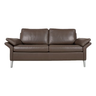 Model 3300 2-Seater Sofa in Brown-Grey Leather from Rolf Benz For Sale