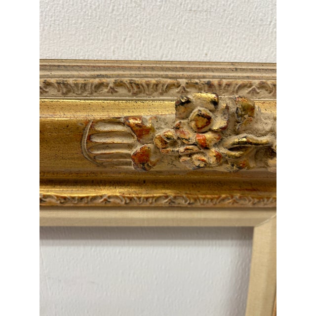 French Louis Gold Carved Wood Picture Frame For Sale - Image 9 of 10