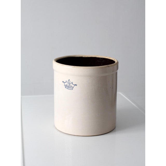 Antique Western Stoneware 3 Gallon Crock For Sale - Image 11 of 15