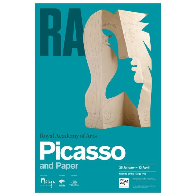 Original lithographic museum exhibition poster on thicker high quality paper for an exhibition in 2021 at the Royal...