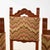 Spool Chairs in Wood, 1970s, Set of 6 For Sale - Image 4 of 11
